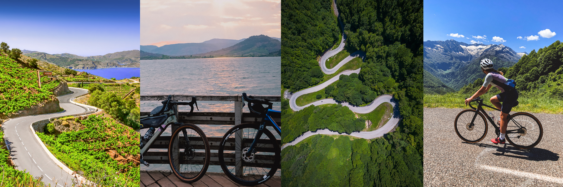Cyclistes professionnels en course dans les paysages d'Occitanie